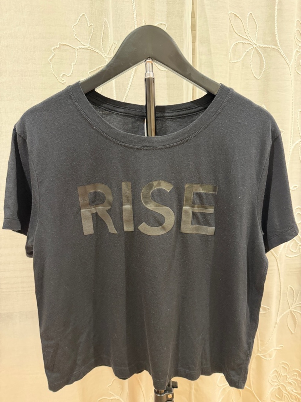 BLACK 'RISE' Graphic Modal Tee